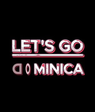 Animated 3D Metallic Lets Go Dominica Text with Sparks and Glowing Effect