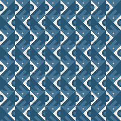 Fototapeta premium Geometric Abstract Dark Blue Shape Seamless Decorative Surface Pattern
