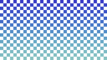 Vibrant gradient color checkered chess board pattern featuring a classic square tile texture design