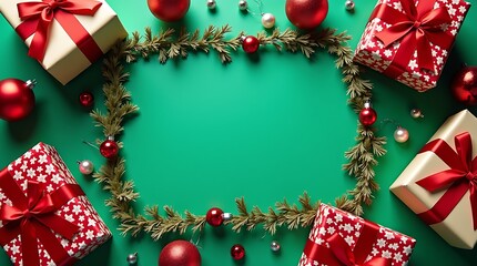 christmas tree with gift boxes