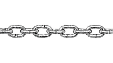 Obraz premium Chain Illustration with 'No Chain' Vector Design