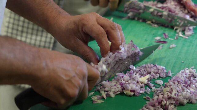 The Chef is Preparing a Traditional Turkish Dish in the Kitchen Video, Uskudar Istanbul, Turkiye (Turkey)