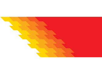 Vector background for advertising in bright colors. Transition from red to yellow with abstract stripes. Design element for posters, ads, promotions, discounts. halftone