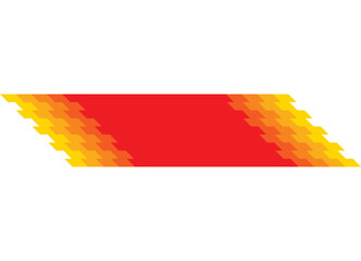 Vector red and yellow background for advertising. Transition from red to yellow along the edges. Design element in bright colors for posters, ads, promotions, discounts. Strip for text