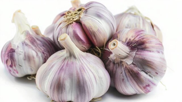 Video A collection of garlic cloves piled high, perfect for use in cooking or as a decorative centerpiece