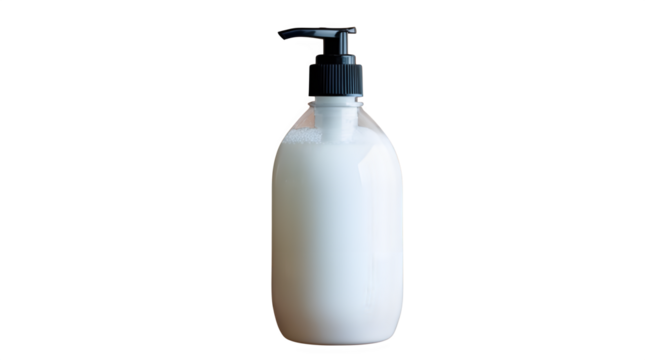 Liquid Hand Wash and white Bottle Isolated PNG