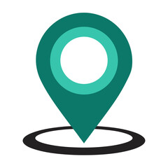 map pointer with pin icon
