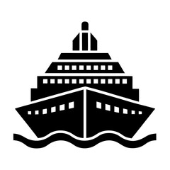 silhouette of a ship