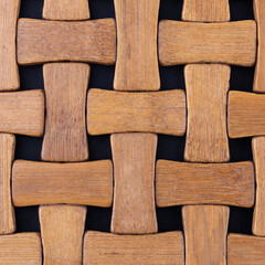 Closeup of bamboo trivet mat