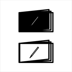 book icon set black and white