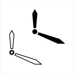 clockwise icon set black and white