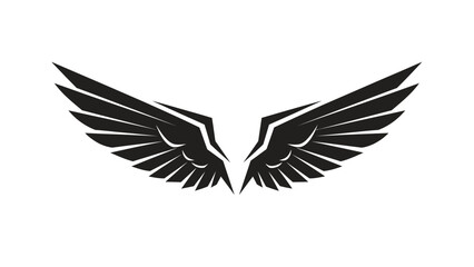 Majestic Black Wings Symbolizing Freedom and Power.