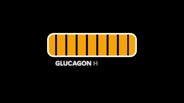 Abstract Progress bar. Hormone vasopressin growth indicator. on a black background