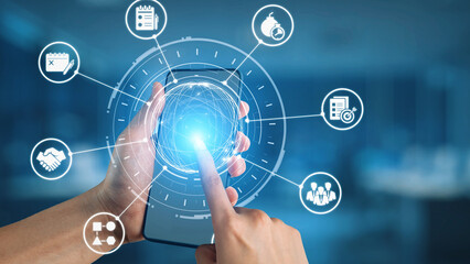 Concept of task management optimizes business efficiency. This system streamlines workflows, enhancing task management for project success and organizational productivity. Gist