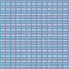 Repeating Arrow Pattern on Blue Background