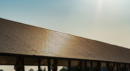 Shiny Tiled Rood with sunshine 
