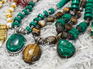 Indian Traditional jewellery displayed in a street shop for sale in Pune, Maharashtra. Indian art, Indian Traditional jewelry.