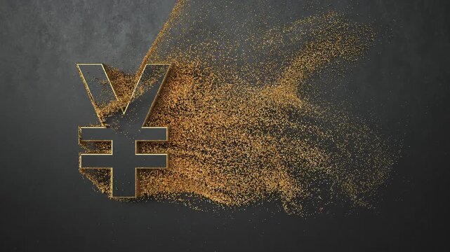 4k video Golden Yen Market Crash. Prores 4444.