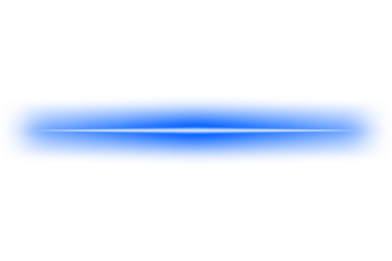 Png Glowing horizontal blue light line with radiant shine and beam effect. Futuristic energy streak with shimmer, flare, and neon glow. Perfect for digital highlights.