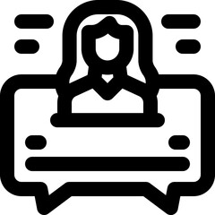 marketing report line icon. Clean and minimalist vector icon for websites, mobile apps, presentations, and logos. Fully scalable and customizable for any project.