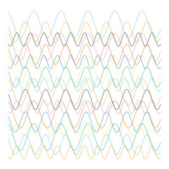 Scallop Wave Lines Seamless-Like Vector