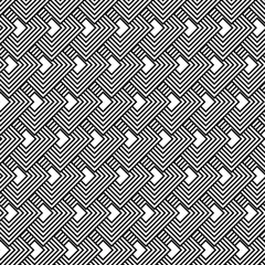 Bold black and white lines zigzag geometry creates a striking, seamless background