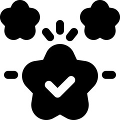 customer glyph icon. Strong and solid vector icon for websites, mobile interfaces, presentations, and visual branding. High quality and easy to edit.