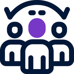 training duotone icon. Sleek and modern vector icon for websites, mobile apps, marketing materials, and corporate design. Fully scalable and ready to use.