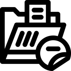 pinned line icon. Clean and minimalist vector icon for websites, mobile apps, presentations, and logos. Fully scalable and customizable for any project.