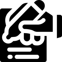 folder glyph icon. Strong and solid vector icon for websites, mobile interfaces, presentations, and visual branding. High quality and easy to edit.