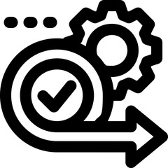 response line icon. Clean and minimalist vector icon for websites, mobile apps, presentations, and logos. Fully scalable and customizable for any project.