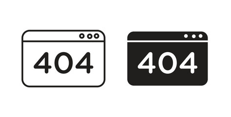 404 Error icon vector design. icon doodle hand drawn.