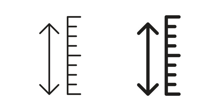 Adjustable height icon vector design. icon doodle hand drawn.