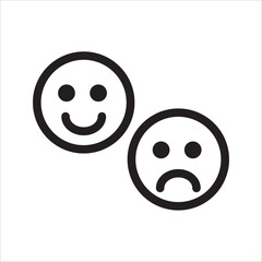 smile icon, on a white background.