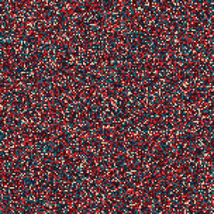 Seamless pixelated mosaic pattern in blue, turquoise, green, and black tones. Digital noise texture inspired by retro video games and 8-bit graphics. Ideal for backgrounds, game design, abstract wallp