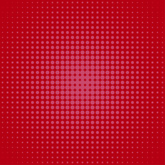 A vibrant retro halftone pattern featuring a gradient of bright colorful dots transitioning . The design uses diamond-shaped pixel dots arranged in a decreasing size pattern, creating a dynamic