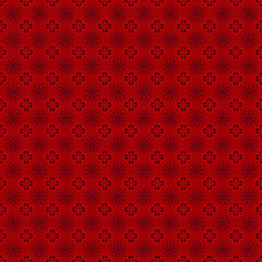Red Floral Pattern Background