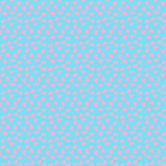 Playful Pink Speckle Pattern on Blue Background
