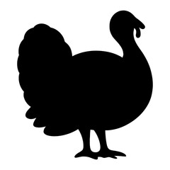 Stylized animal silhouette isolated on white background