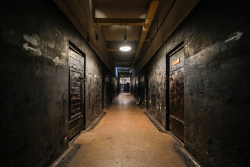 Hallway of the Karosta Prison in Liepāja, Latvia - This is the only military prison open to the public in Europa © Alexandre ROSA