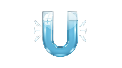 Attract customers with a powerful blue magnet pulling in success now.