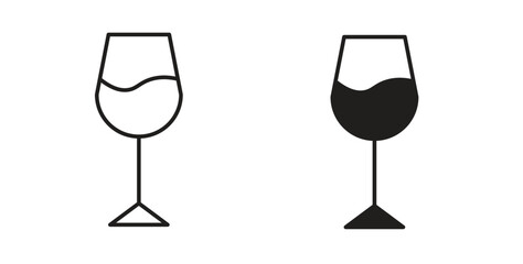 Cup of wine icon vector design. icon doodle hand drawn.