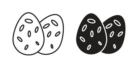Dinosaur egg icon vector design. icon doodle hand drawn.