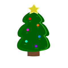 Festive Christmas icon vector illustration	
