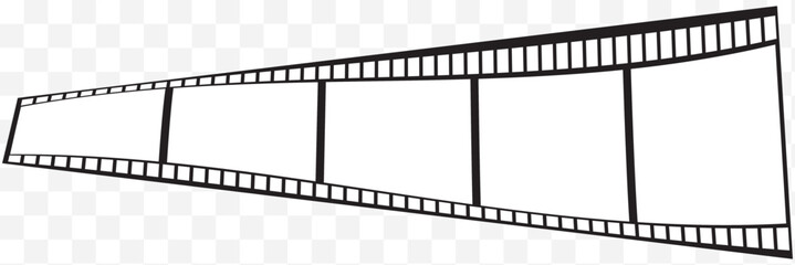 Obraz premium Black film strip icon simple design. Cinema, movie and photography film strip template. vector illustration. EPS 10.