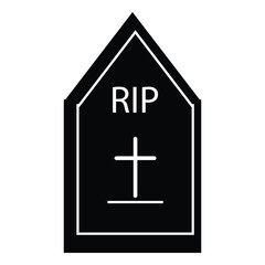 Fototapeta premium Tombstone Icon Vector Symbol Design Illustration eps10