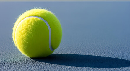 Tennis Ball Court Game Sport Neon Yellow Copy Space