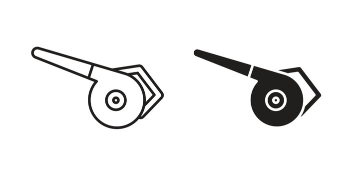 Leaf blower icon vector design. icon doodle hand drawn.