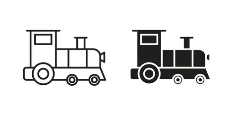 Locomotive icon vector design. icon doodle hand drawn.