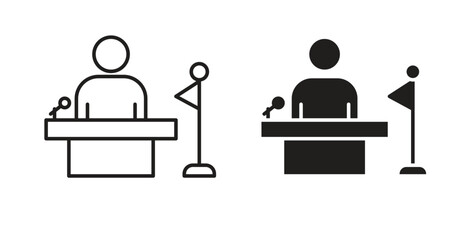 Mayor icon vector design. icon doodle hand drawn.